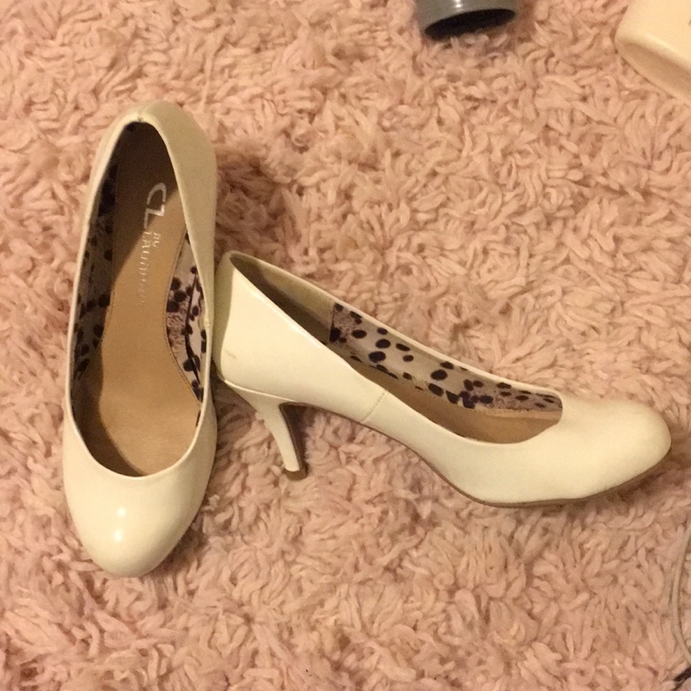 White pumps